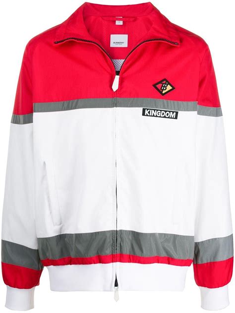 burberry striped track jacket|Burberry jackets harrods.